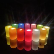 珈瑪-12小時LED蠟燭燈-中型*1粒(無附USB充電電源線)12色可選 LED純蠟蠟燭防水電子蠟燭燈 供佛燈充電式蠟燭