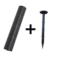 【ฟรีตะปูพื้น 16 ซม】80g/100g/120gมีความหนาให้เลือกสามแบบผ้ากำจัดวัชพืชผ้าคลุมดินม้วน ผ้ายางดำคุมดิน ค