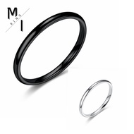 2mm fashion 316 ring lover jewelry ring men ring women ring couple cincin murah ring sayang hadiah w