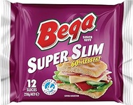 Bega Super Slim Cheese Slices 250G (12S)