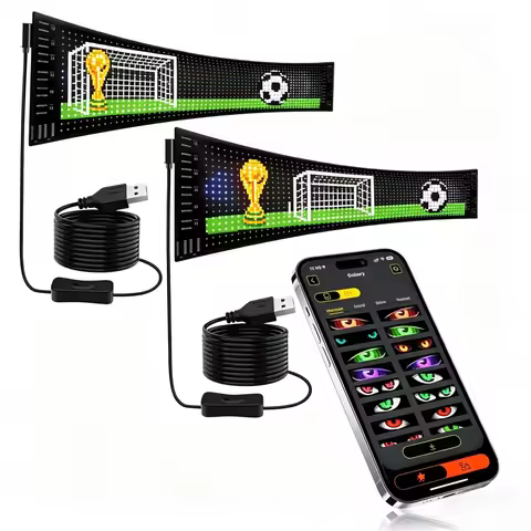 LED Scrolling Advertising Signs Flexible LED Display Bluetooth App Control DIY Text Pattern Animatio