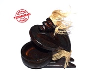 Asbak Kayu Handmade / Asbak Rokok Model Kayu Murah Berkualitas - Asbak Unik Bulat Motif Kayu / Asbak