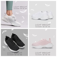 Fufa Shoes Brand Men Women Lightweight Breathable Woven Socks Overshoes-Black/White/Pink 1AU24