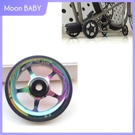 Moon BABY Solid Folding Bike Easy Wheel High Strength Alloy Foldable Bicycle Parking Transport 6cm Easywheel with Mount Bolt for