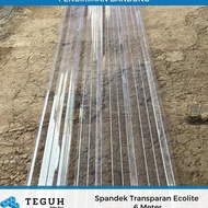Spandek Transparan Ecolite 6 Meter Impian