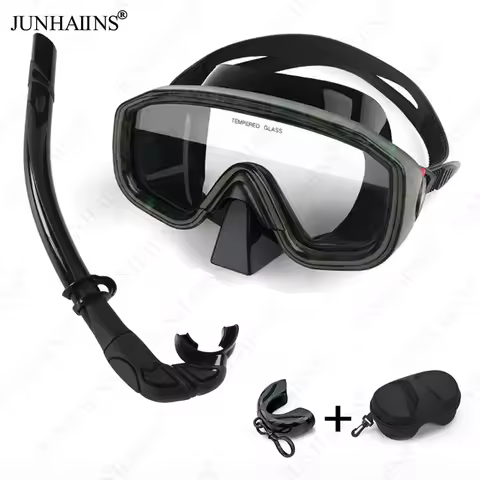 Professional Snorkel Set Diving Mask Tempered Glass Freedive Mask Diving Mask Diving Half-Dry Breath