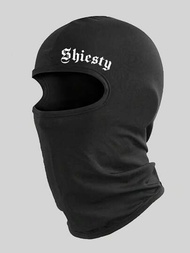 Shiesty嘻哈黑色摩托車飛行面罩透氣騎行頸巾頭套滑雪保暖頸套適用於騎行和戶外運動