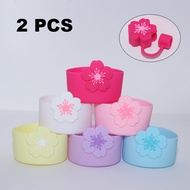 2PCS New Begonia Flower Straw Cap Begonia Flower Silicone Protective Case