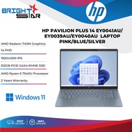 HP Pavilion Plus 14(EY0041AU/40AU/39AU)14"/R5-7540U/16GB/512GB SSD/AMD Radeon/W11/Backpack/2Y Warran