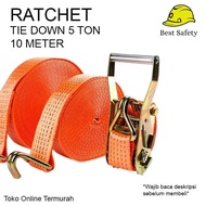 Ratchet Tie Down 5 Ton x 10 Meter / Ratchet Tie Down - Locklokey