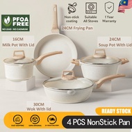 Carote Same Style Non Stick Cookware Sets Frying Pan 7 PCS Kitchen Set Wok Pot Suitable for all Stov