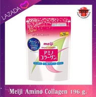 (สินค้าฉลากญีปุ่่น)Meiji Amino Collagen  เมจิ อมิโน คอลลาเจน ขนาด 196 กรัม สำหรับทาน 28 วัน