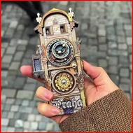 ns4 Prague Astronomical Clock Fridge Refrigerator Magnet 3D Relief Souvenir Gift Home Decoration