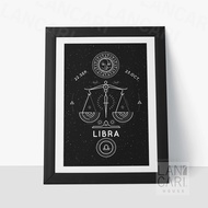 Libra Frame Decoration Picture Frame Wall Decoration Home Decor Wall Office Display Children's Room