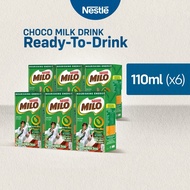 ✨ MILO Ready-to-Drink Flavoured Milk 110ml – Pack of 6 ✨🥤 Air Kotak