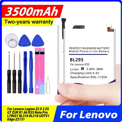 BL318 BL312 BL266 BL318 BL282 Battery For Lenovo Legion Z2 X 2 Z5 GT ZUK R1 A6 K55 Note Pro L79031 B