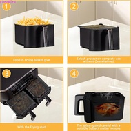 Air Fryer Splatter Guard For Ninja AF400 AF451 AF300 Food Grade Silicone Oil Filter Mesh Non-Stick R