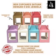 SINGLE CUPCAKE BOX LAMINATED FOOD GRADE CUPCAKE BOX WITH BOX COAST