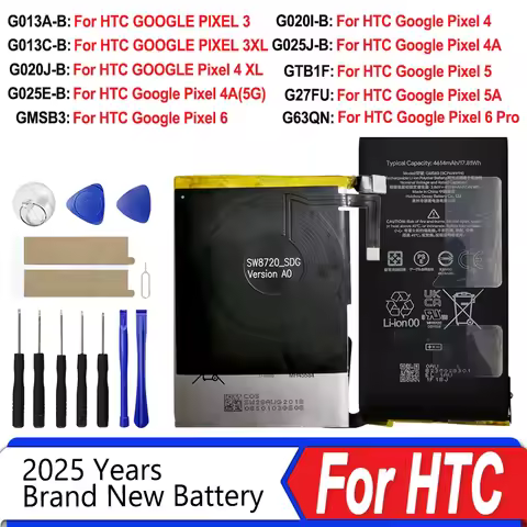Brand New Battery For HTC GOOGLE 2 2B PIXEL 3 Pixel3 XL 3XL 4XL Pixel4 XL PIXEL 4 4A 5A 5 5G 6 Pro N
