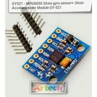 GY-521 Mpu 6050 3 Axis Gyro Sensor + 3 Axis Accelerometer Module GY521
