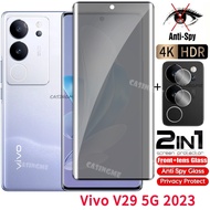 Vivo V29 5G Curved surface Private Tempered Glass Film For VivoV29 5G Vivo V 29 29V V29 Pro 5G 2023 