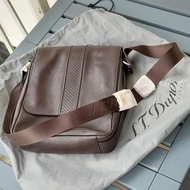 S.T. Dupont 男士真皮單肩包