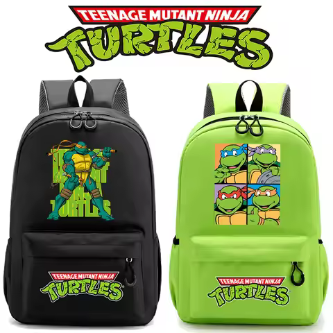 Teenage Mutant Ninja Turtles Student Backpacks Anime Merch Teenagers Schoolbags Large Capacity Book 