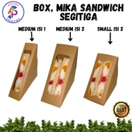 Packaging/box SANDWICH KRAFT PAPER LAMINATED/MIKA SANDWICH FRUIT SANDO/MIKA Triangle/MIKA SANDO/BOX SANDO/SANDWICH BOX PACKAGING KRAFT