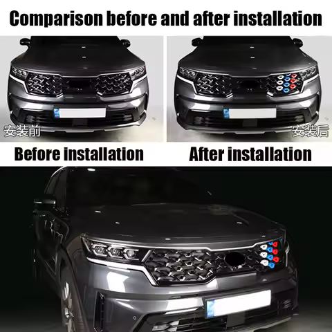 Grille decorative parts For 2023 2022 2021 Kia Sorento MQ4 Grille tri color strip exterior modificat