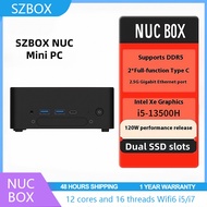 SZBOX NUC BOX Mini PC 12 Gen Intel Core i5-13500H 12 Core 16 Threads WIFI6 Bluetooth 5.2 DDR5 2.5G L