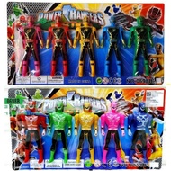 Children's TOYS POWER RANGERS SET CONTAINS 5 ACTION FIGURE BIRTHDAY GIFTS TOYS BOYS GIRLS 3 4 5 6 7 