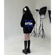 Áo hoodie có nón ERSM (in nổi), Áo khoác Hoodie Super Sweer Nam Nữ form rộng tay bồng kiểu dáng vintage cá tính Ulzzang,Áo hoodie cặp đôi có nón ERSM