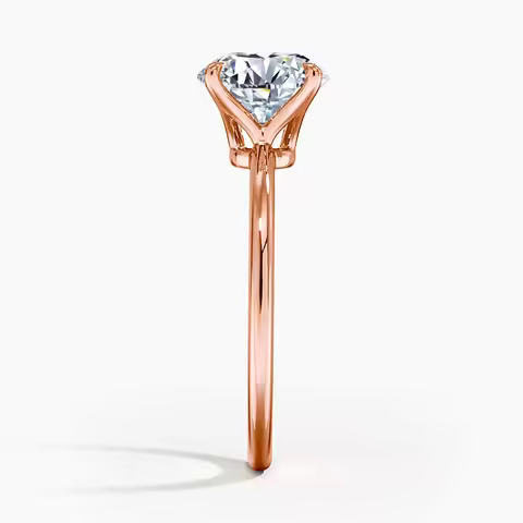 Szjinao 1ct 2ct 3ct 5ct D Color Moissanite Ring Rose Gold For Women Engagement Jewelry With GRA Cert
