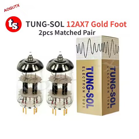 TUNG-SOL 12AX7 Gold Foot ECC803S Vacuum Tube Upgrade ECC83 B759 12AX7B ECC83S 5751 7025 6N4 HIFI Aud