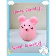 IQ Mart 【Tikus Berbunyi】Mini Squishy Squeaky Mouse Rat Toy Cute Baby Infant Toddler Mainan Anjal