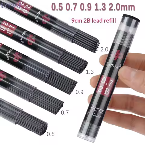 【YY28】1 Box Large Capacity 2B 0.5/0.7/0.9/1.3/2.0mm Lead Refills Mechanical Pencil Lead For Drawing 