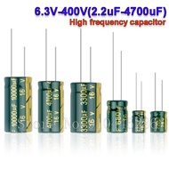 10V 16V 25V 35V 50V 400V Ibuw High Frequency Low ESR Aluminum Capacitor 100UF 220UF 330UF 470UF 680U