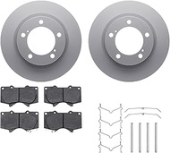 Dynamic Friction Company Front Geospec Brake Rotors with 5000 Advanced Brake Pads includes Hardware