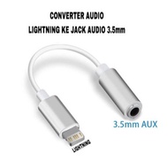 AUDIO SPLITTER CONVERTER 1X1 JH002 - LIGHTNING AUDIO CONNECTION TO 3.5MM AUDIO JACK