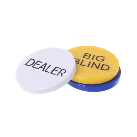 33WD Set of 3 Pieces Small Blind, Big Blind, Dealer Puck Buttons | Professional Casino Hold Dealer A