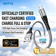 IMFG I-S2M Nylon Braided USB To Micro Data Cable 100cm 2.4A Fast Charging Charger Cable