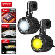 MOTOWOLF Motorcycle Spotlights Paving Light Auxiliary Modification LED Flashing Light Motorcycle Acc