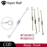 10pcs 10A/20A Thermal Fuse 250V Temperature Fuse for Rice Cooker RF 10A 185C / RF 20A 216C Thermal C