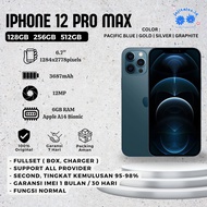 Iphone 12 Pro Max 128GB 256GB 512GB Second Bekas Original Fullset