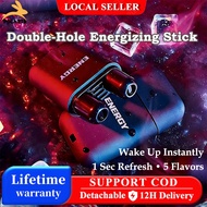 Nicor Double Hole Nasal Inhaler Energy Bar Cool Refreshing Anti Sleepy Stick Essential Oils Mint