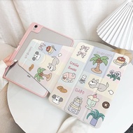 case iPad Gen9 Gen8 Gen7 10.2 Air5/4 10.9 Air6 ที่ใส่ปากกา ลูกสุนัขฮาวาย เคสiPadหมุน 360° Pro11 2024