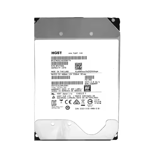 Used HDD 10TB HUH721010ALN601 3.5 Inch 10TB SATA III 6Gb/s 7200RPM Hard Drive For HGST NAS