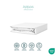 KAPAS LIVING | Flat Sheet | 100% E.Long Staple Cotton | Soft & Breathable | No Garter | Queen & King