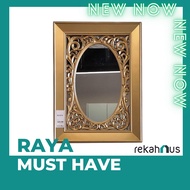 REKAHAUS M - 5676 Rectangle Silver / Gold Decorative Wall Mirror Cermin Hiasan Deko Dinding Murah