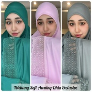 Telekung Soft Awning Exclusive Mukena Dewasa Kain Sembahyang Solat